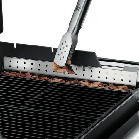 weber genesis smoker box with stainless steel grate|weber genesis grill smoker box.